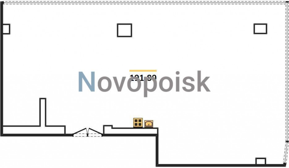 Двухкомнатная квартира 191.8 м²