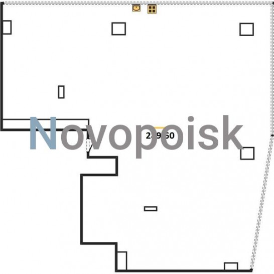 Трёхкомнатная квартира 289.6 м²
