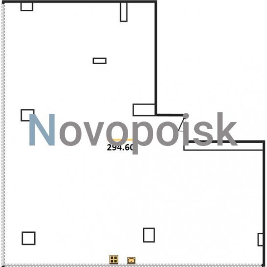 Трёхкомнатная квартира 294.6 м²