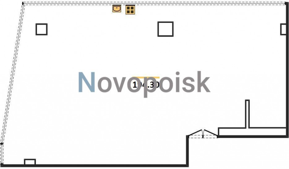Двухкомнатная квартира 194.3 м²